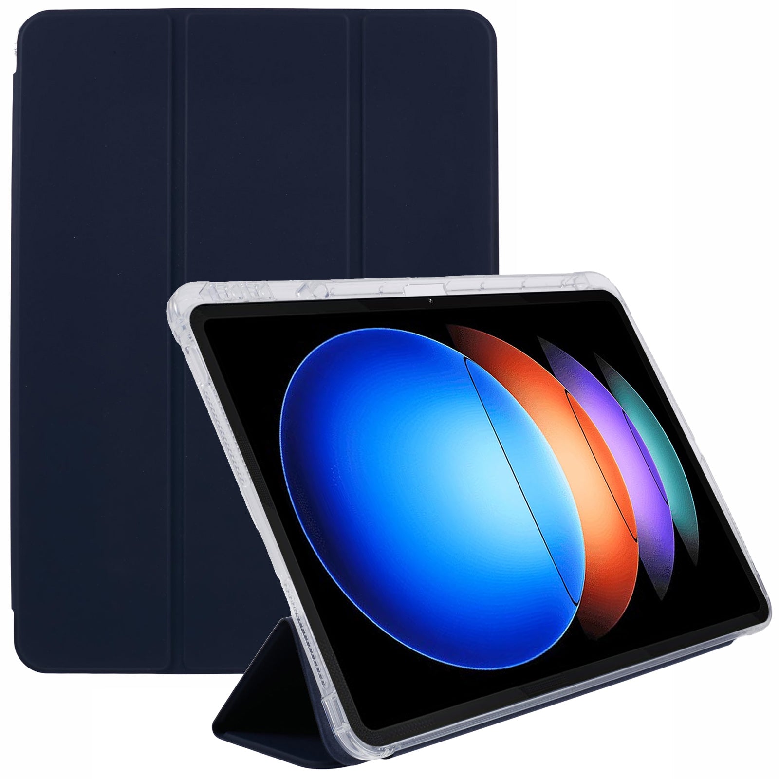 For Xiaomi Pad 6S Pro 12.4 Case Tri-fold Stand Leather Tablet Cover with Pen Slot For Xiaomi Pad 6S Pro 12.4 Case Tri-fold Stand Leather Tablet Cover with Pen Slot
